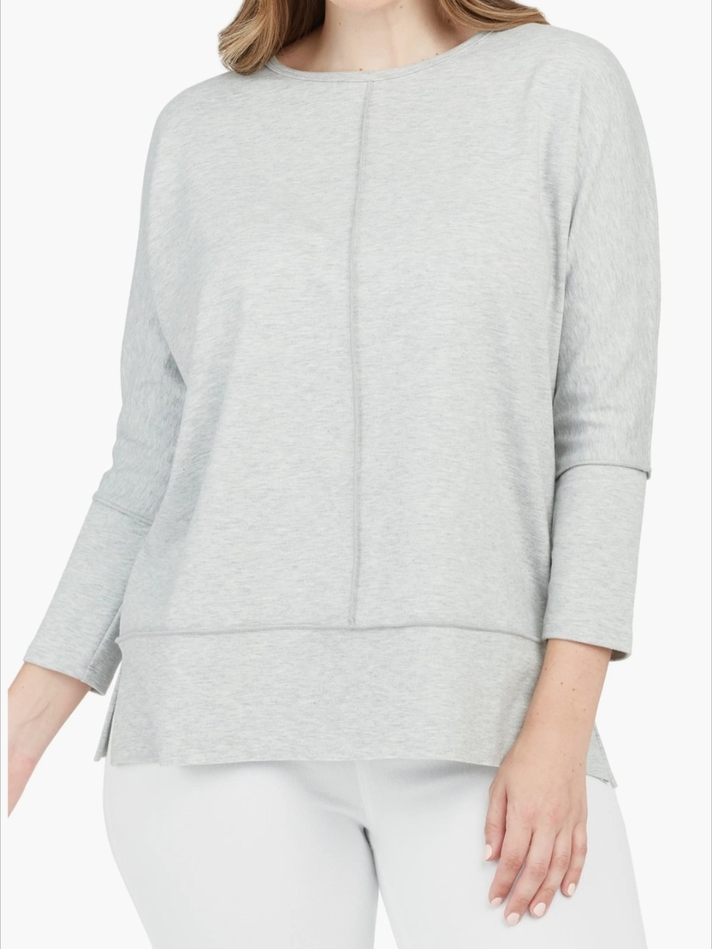 SPANX Perfect Length Knit  Dolman 3/4 Sleeve Top Sweater